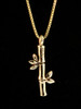 Bamboo Charm - 14k Gold