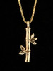 Bamboo Charm - 14k Gold