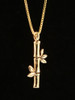 Bamboo Charm - 14k Gold