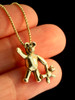 Bear with Baby Bear Charm - 14k Gold