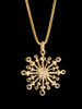 Snowflake with Diamond - 14K gold
