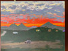 Arroyo Sunset Zacatitos - Oil on Canvas - SOLD