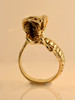 Cobra Ring with Rubies in Hood - 14k Gold