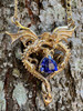Dragon Heart Pendant with Tanzanite - 14K gold