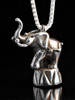 Circus Elephant Charm - Silver