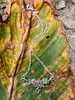 Rose Tendril Pendant with Pink, Yellow and Orange Sapphire