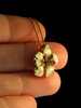 Hibiscus Charm with Ruby - 14k Gold