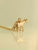 Abducted Cow Charm - 14k Gold