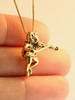 
Cat And The Fiddle Charm - 14k Gold