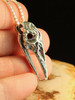 Raven Skull Pendant with Garnet Eyes