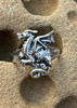 Classic Celtic Dragon Ring Silver