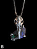 Raven Skull with Australian Boulder Opal - Option B