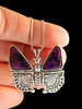 Jeweled Butterfly with Sugilite Wings - Silver 