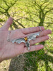 Gothic Dragon Neckpiece with Trillion Citrine