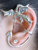 Guardian Dragon Ear Wrap in Silver