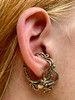 Bronze Octopus Ear Hoop - on Right Ear