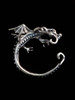 Dragon Whisperer Ear Cuff Hoop Silver
