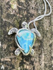 Treasure Back Sea Turtle with Larimar