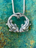 Koi Love Charm - Silver