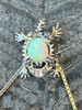 Horned Lizard with Ethiopian Opal - Silver Horned Lizard with Ethiopian Opal - Silver