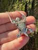 Horned Lizard - Horny Toad Pendant - Silver
