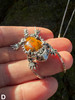 Horned Lizard with Pieteresite - Silver