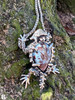 Horned Lizard with Larimar - Silver