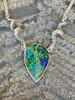 Azurite and Malachite Tentacle Neckpiece - Silver Azurite and Malachite Tentacle Neckpiece - Silver