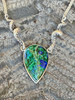 Azurite and Malachite Tentacle Neckpiece - Silver Azurite and Malachite Tentacle Neckpiece - Silver