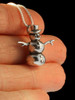 Christmas Snowman Charm in Silver