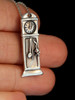 Mother Goose - Grandfather's Clock and Mouse Charm - Silver