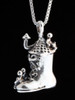 Mother Goose - Old Woman in a Shoe Charm - Silver