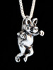 Three Little Pigs -  Left Jig Pig Charm - Silver
