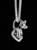 Teddy Bear Charm - Silver