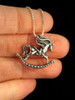 Rocking Horse Charm - Silver