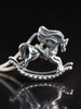 Rocking Horse Charm - Silver
