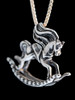 Rocking Horse Charm - Silver