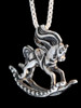 Rocking Horse Charm - Silver