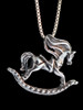 Rocking Horse Charm - Silver
