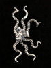 Octopus Ear Cuff in Silver