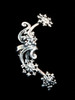 Starburst Ear Cuff in Silver