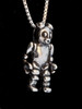 Robo Bear Charm - Sterling Silver