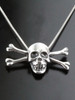 Skull and Crossbones Pendant - Silver