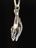 Sleeping Bat Pendant - Silver