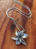 Orchid Charm in Silver