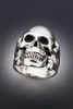 Large Skull and Crossbones Ring - Silver