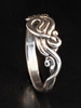 nouveau swirl ring sterling silver