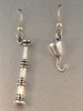 Pirate - Spyglass and Hook Earring Set - Silver