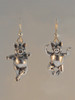 Three Little Pigs - Dancing Pig Earrings - Silver