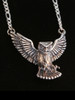 Large Owl Pendant in Silver